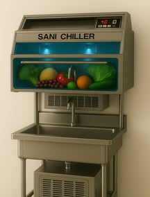 Sani Chiller commercial sanitizing unit