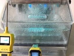 UV water tank with NIST-calibrated meters